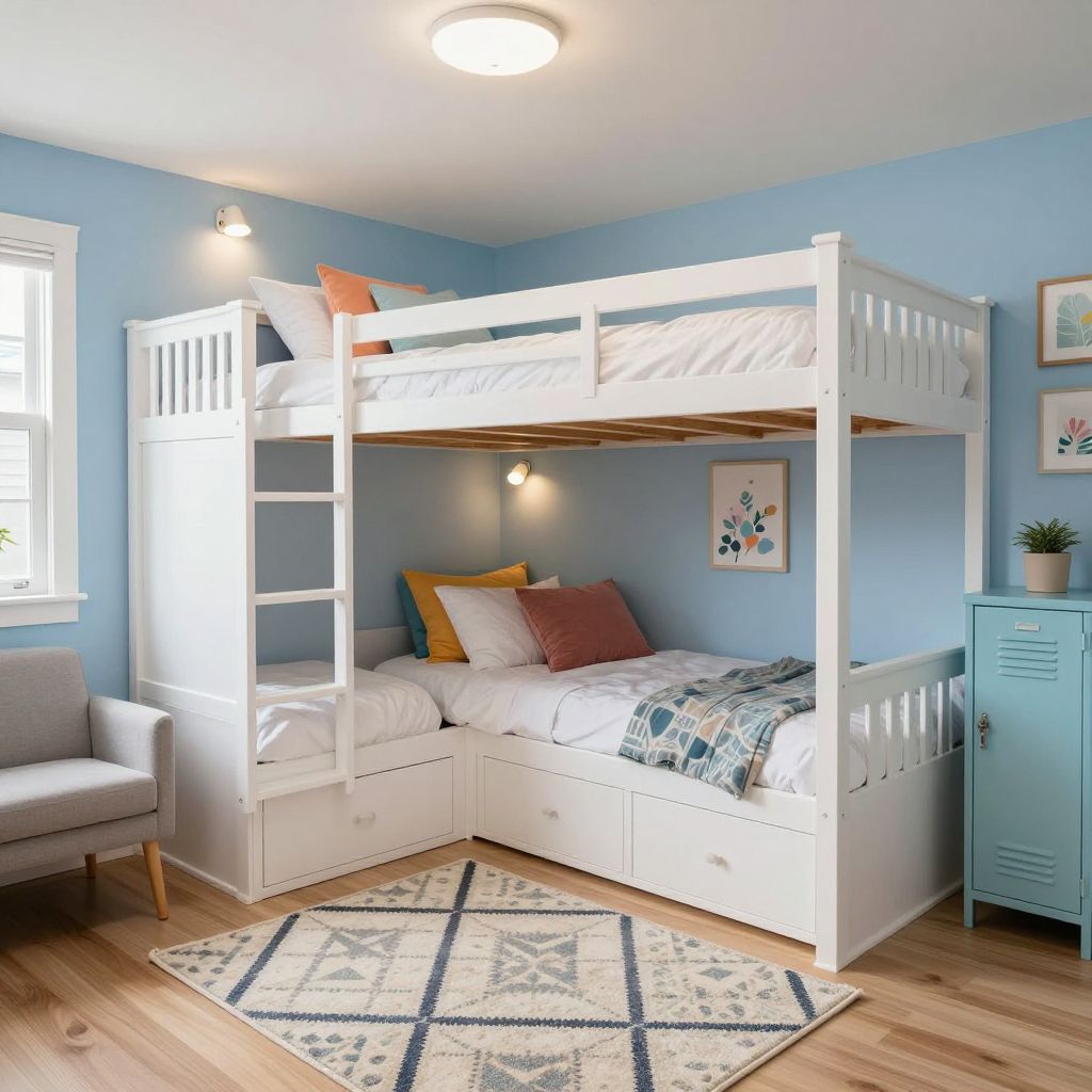 Compact Bunk Room basement bedroom ideas