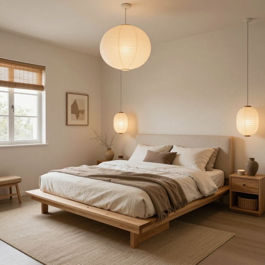 Calm Japandi Inspired Room basement bedroom ideas