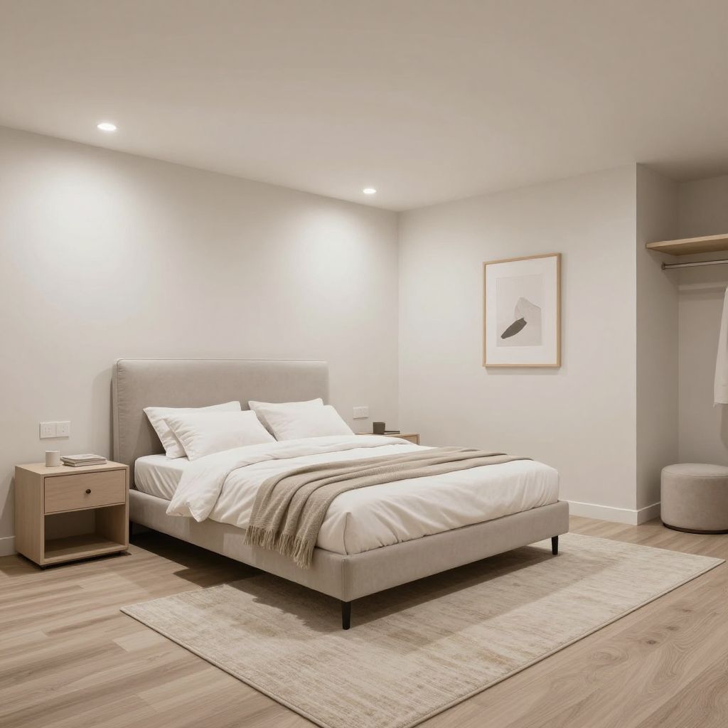 Minimal Guest Room basement bedroom ideas