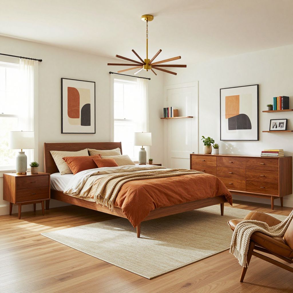 Mid-Century Modern Glow bedroom chandelier idea