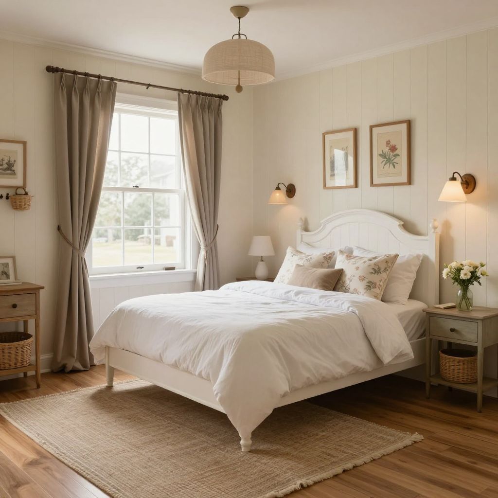 Cafe style bedroom curtains