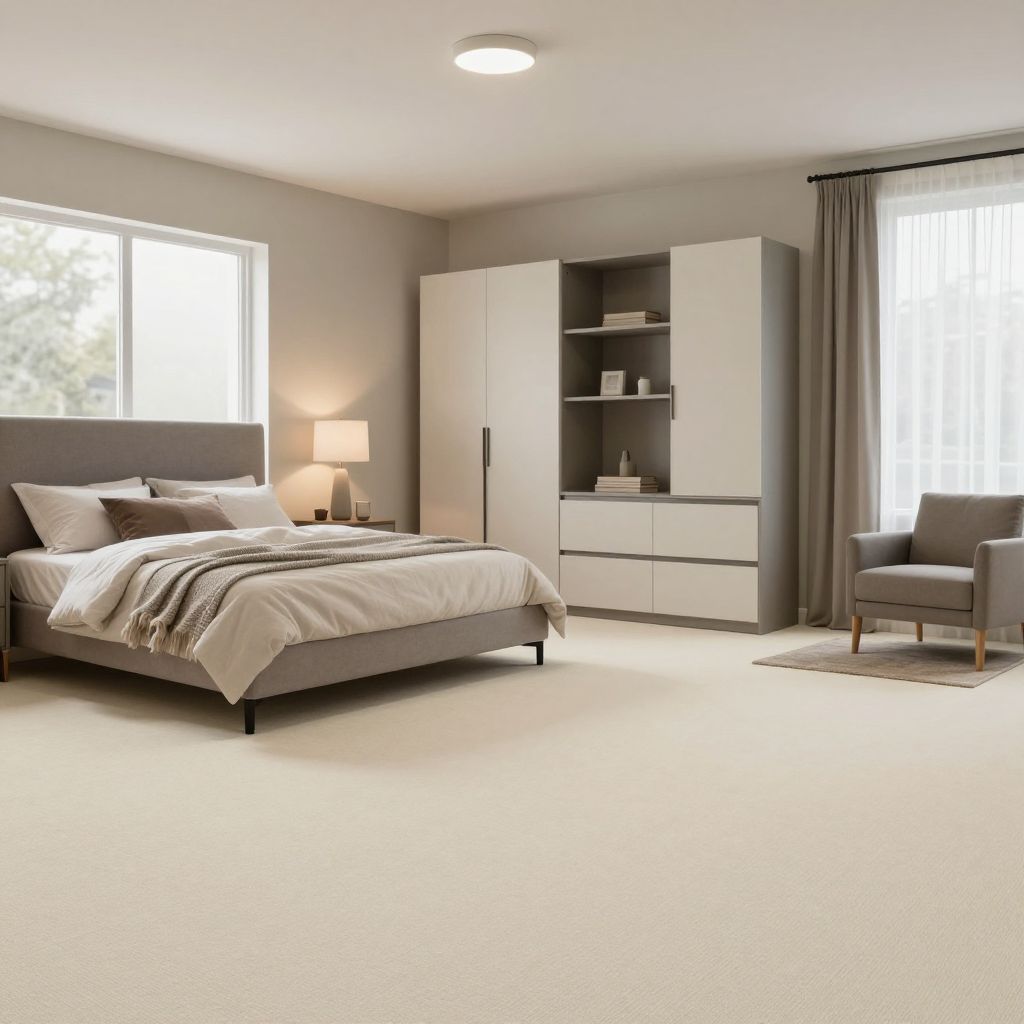 Cream Carpet Tiles for Flexibility and Softness
