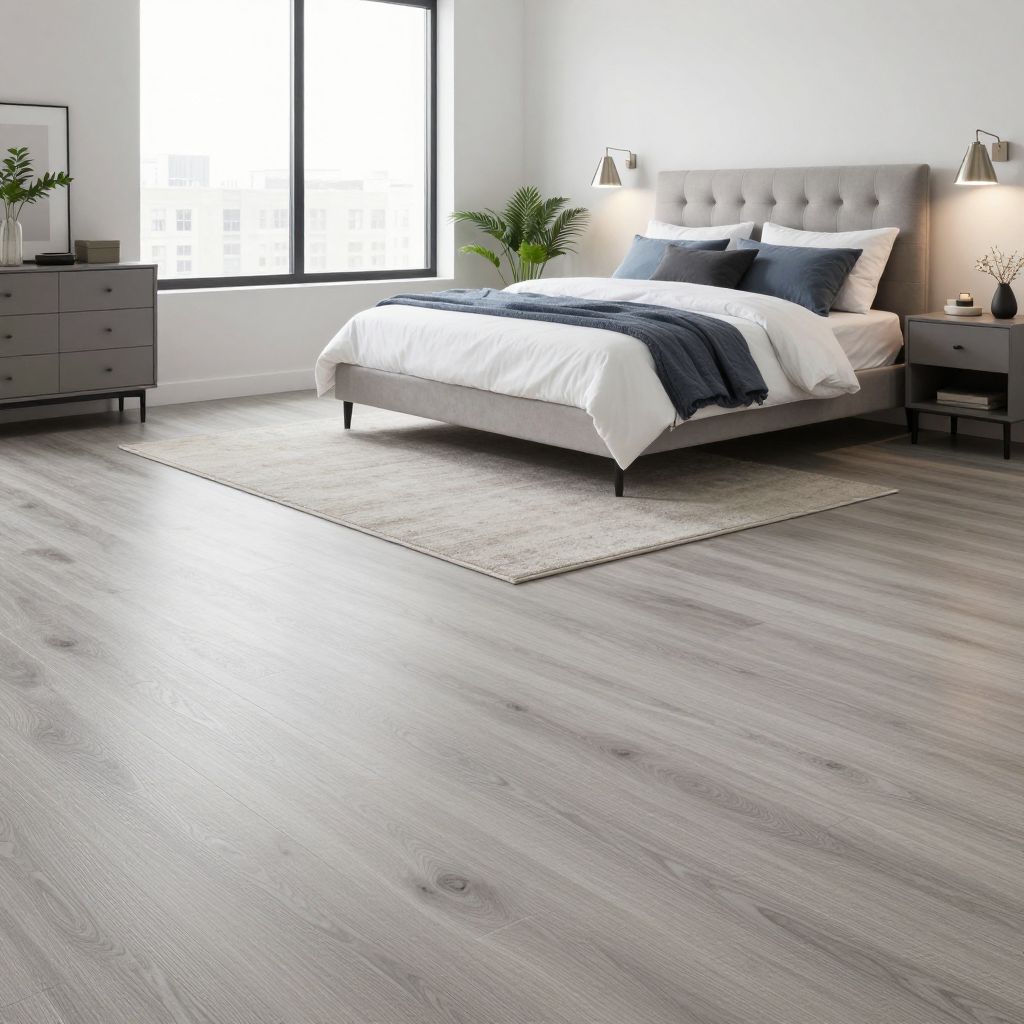 Soft Gray Laminate for a Budget Friendly Update