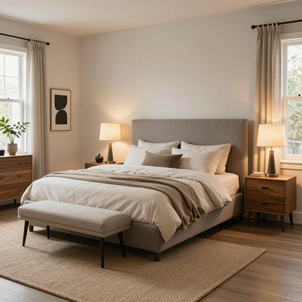 Soft Neutral Sanctuary bedroom ideas for couples