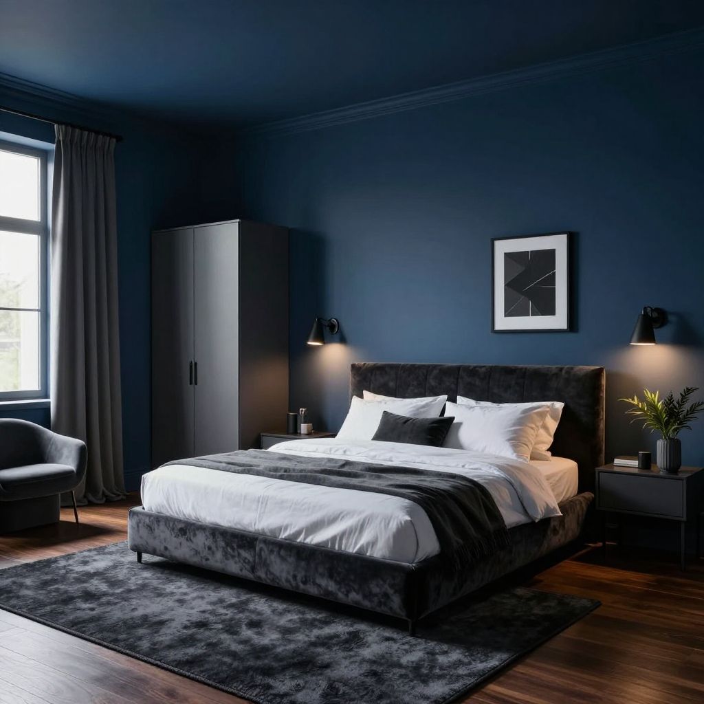 Moody Modern Retreat bedroom ideas for couples