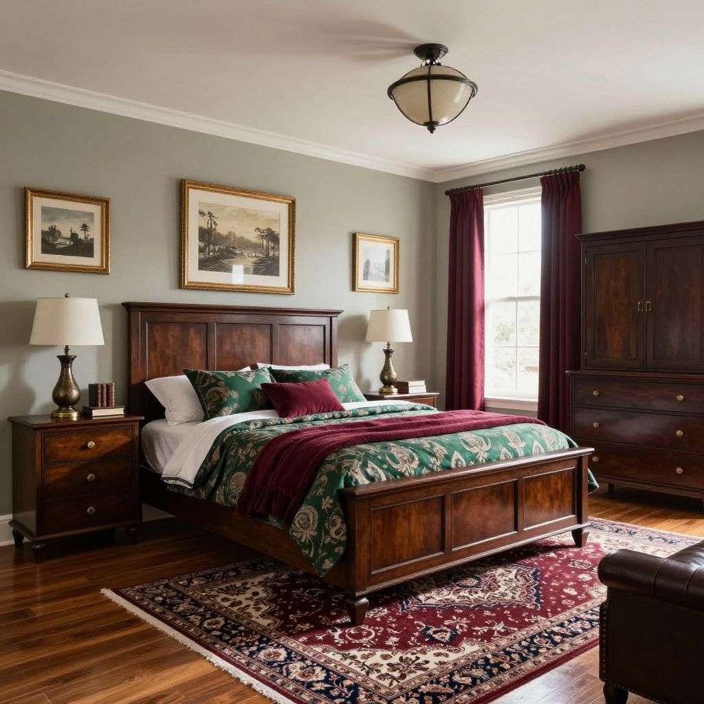 Masculine Traditional Bedroom