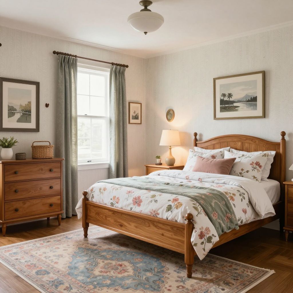 Vintage inspired room with character