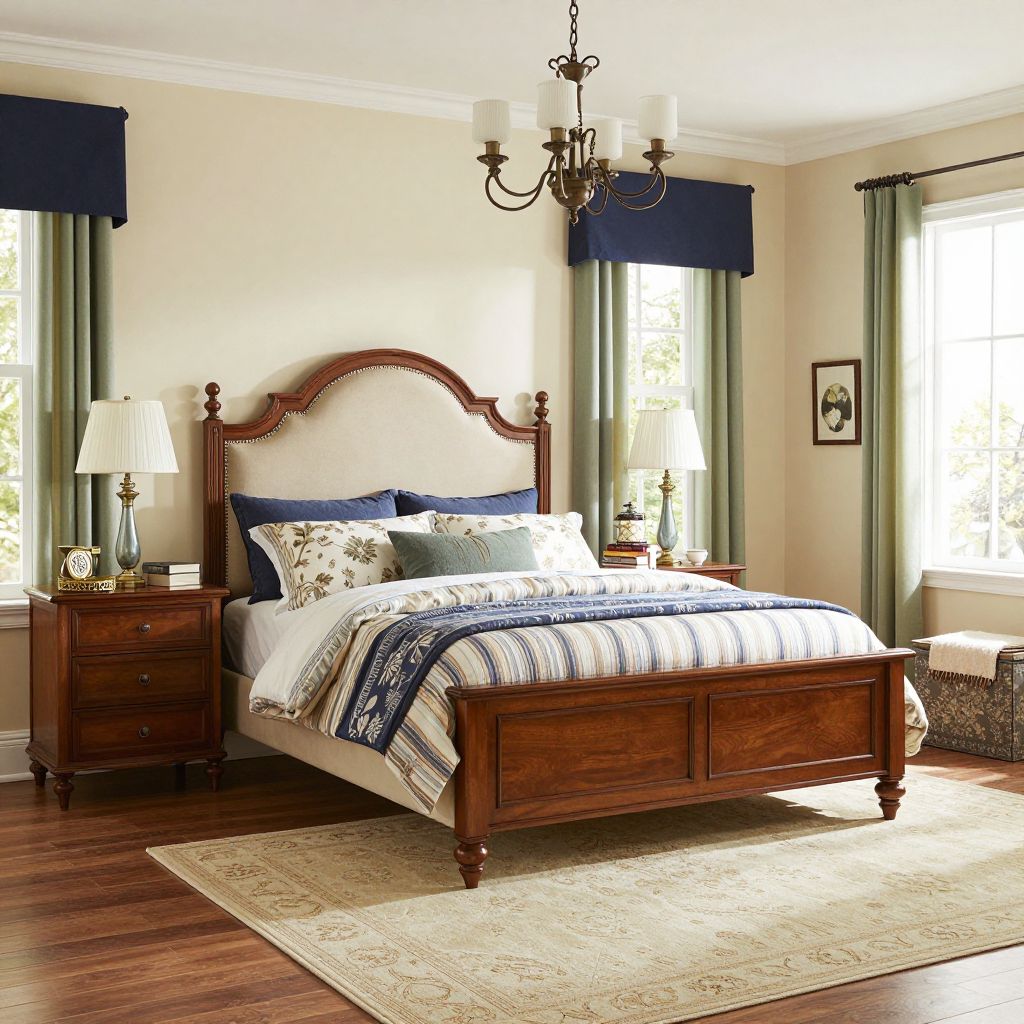 Soft bedside lamps for a traditional bedroom