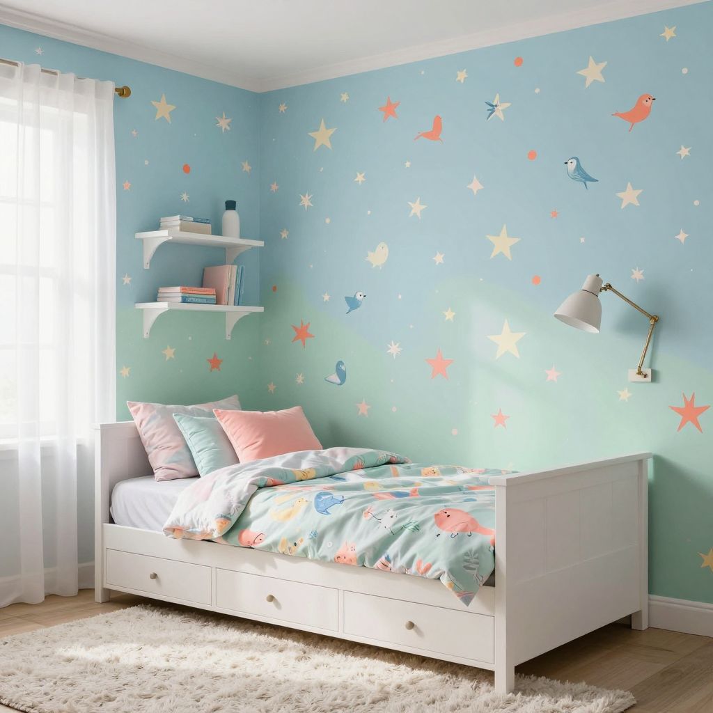 Whimsical Wallpaper For A Playful Bedroom