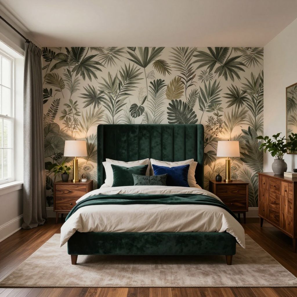 Moody Botanical Wallpaper For A Cozy Retreat