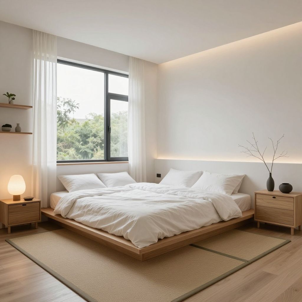 Black and white bedroom idea 12