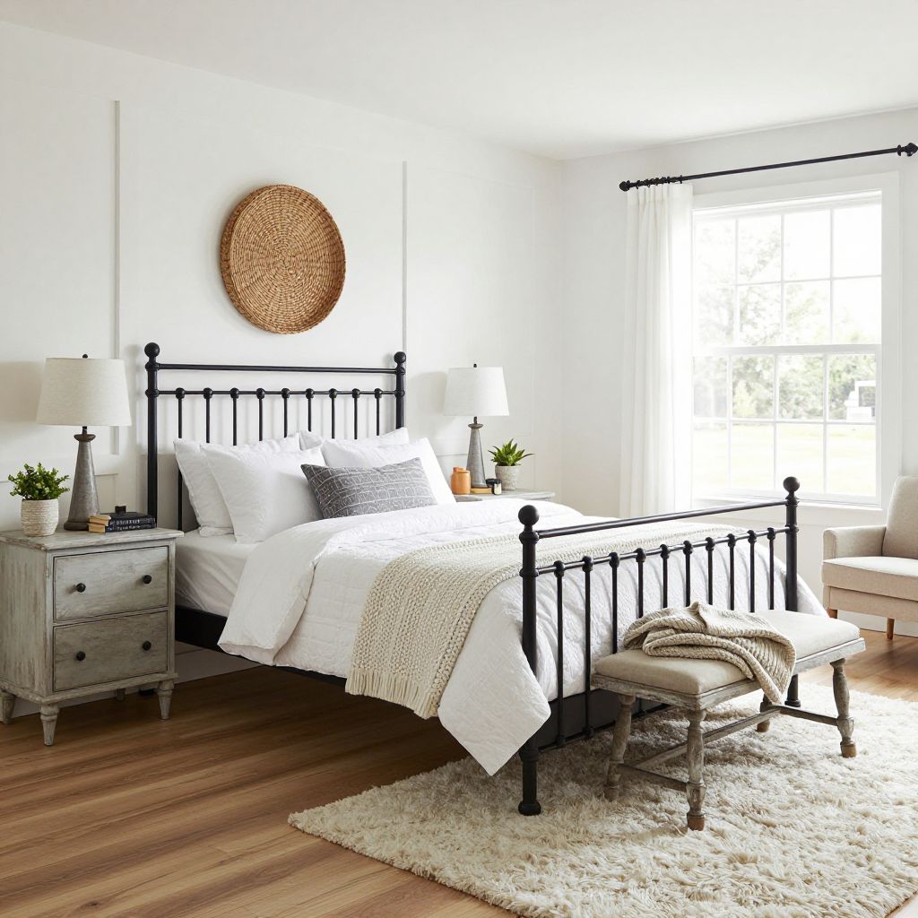 Black and white bedroom idea 13