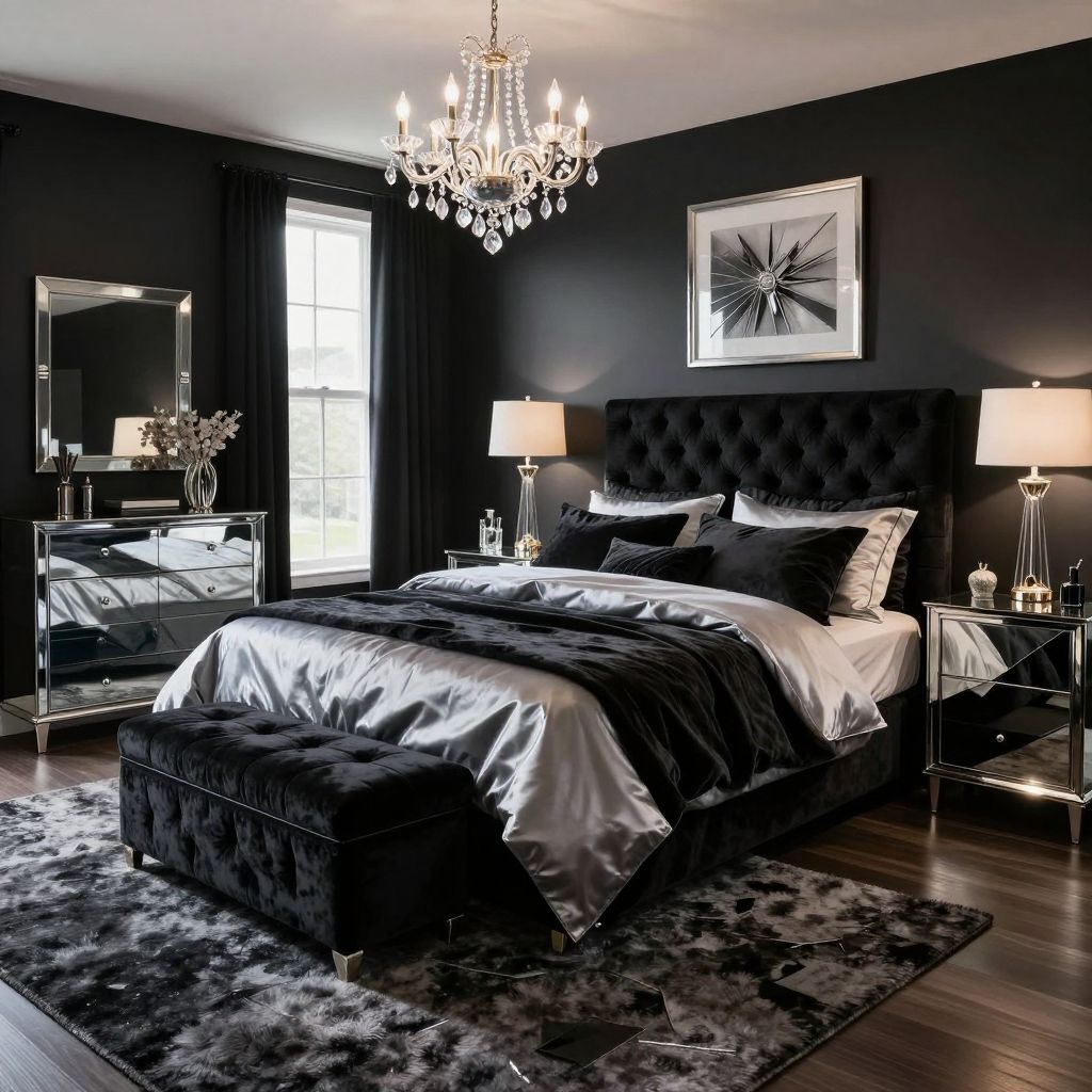 Black bedroom ideas 13