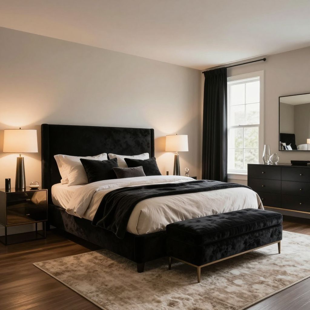 Black bedroom ideas 3