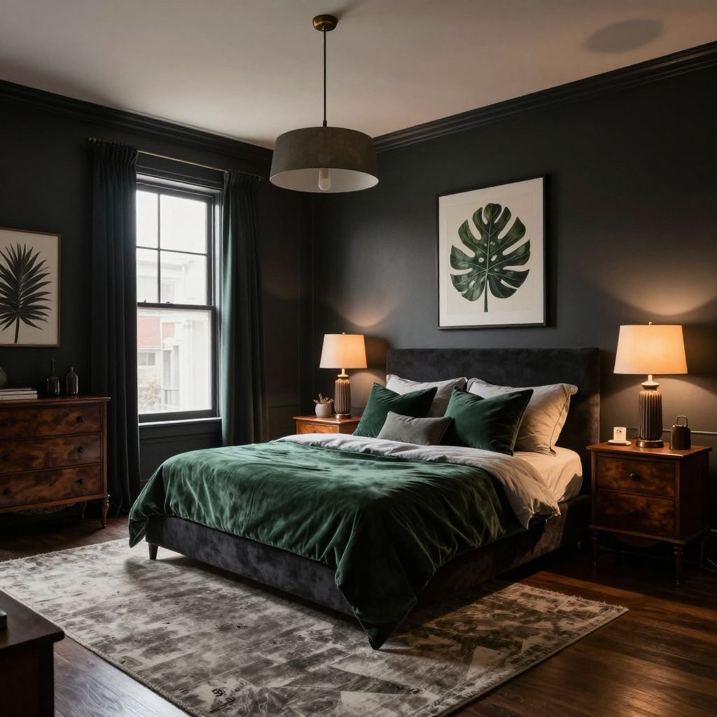 Black bedroom ideas 6