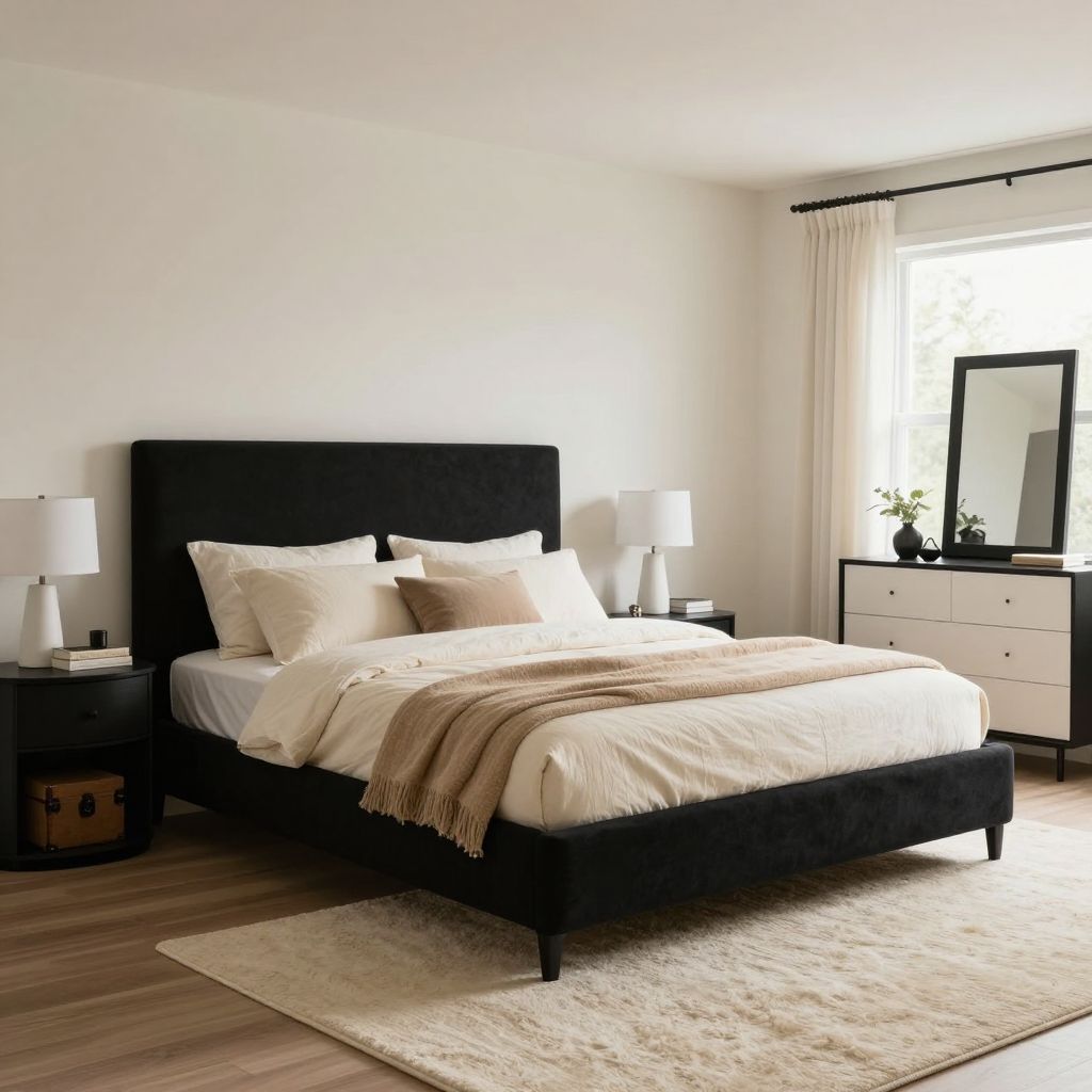 Black bedroom ideas 8