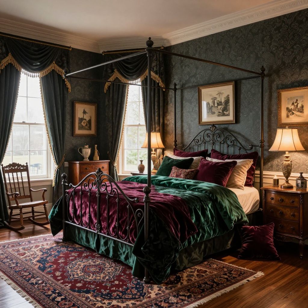 Vintage Victorian Touches Bloxburg bedroom ideas