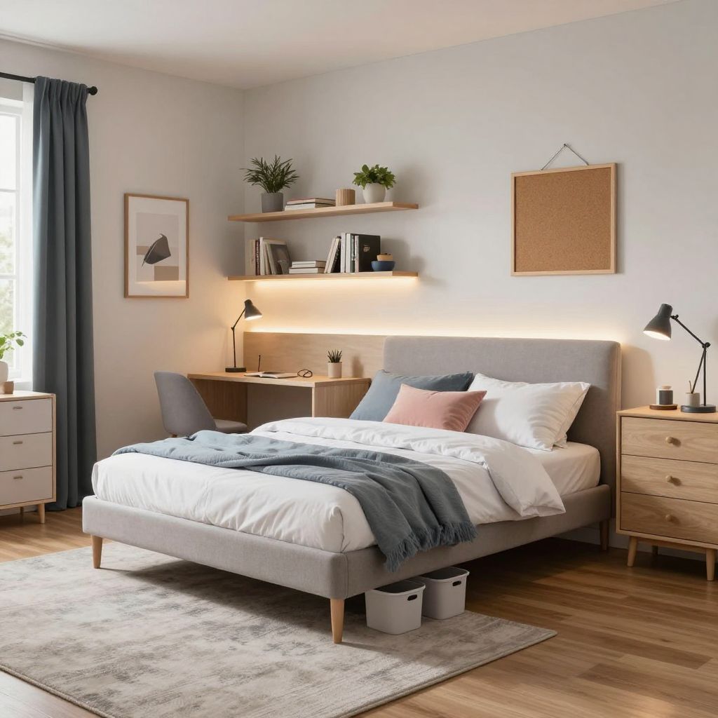 Cozy cottage teenage girl bedroom idea