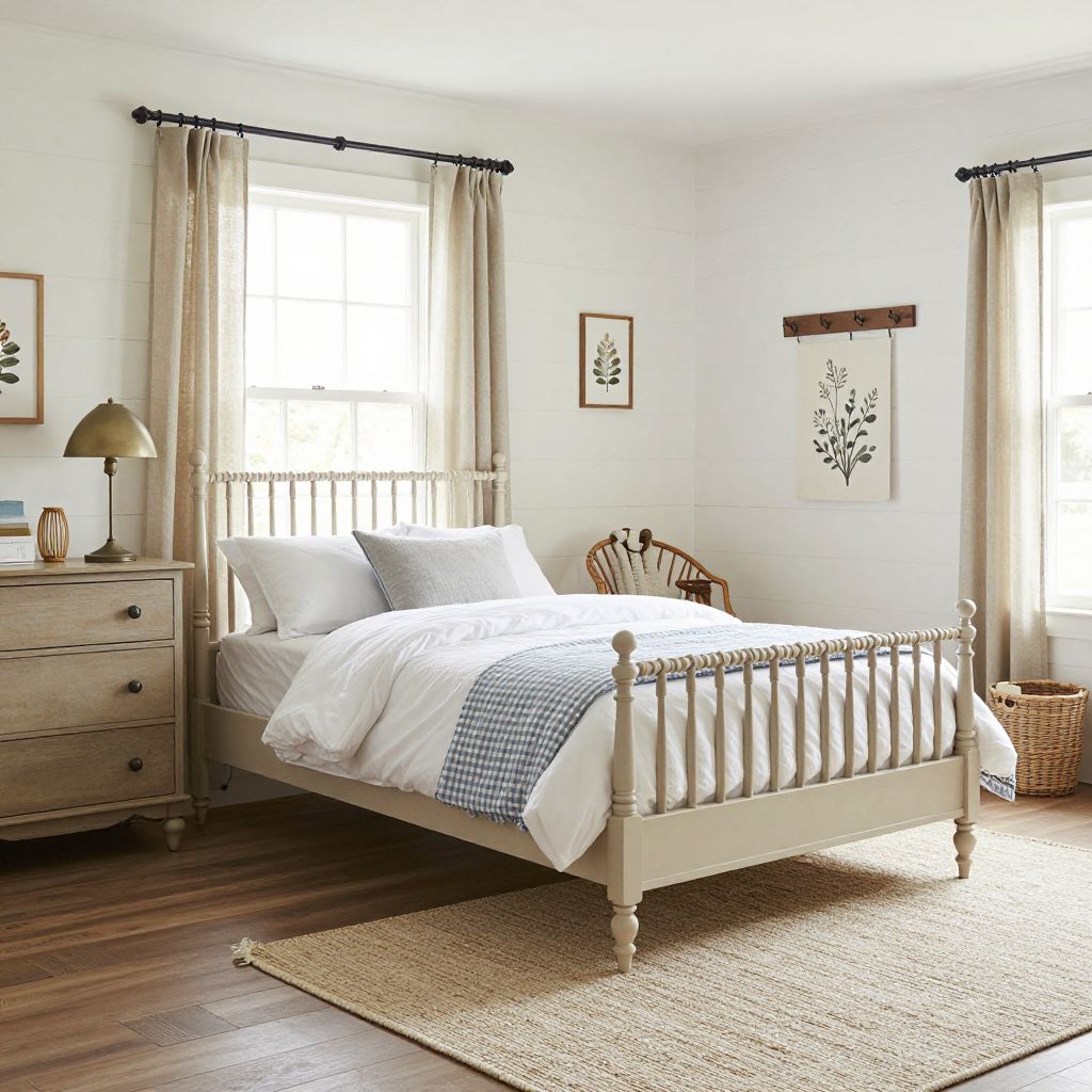 Farmhouse sweetness with painted wood