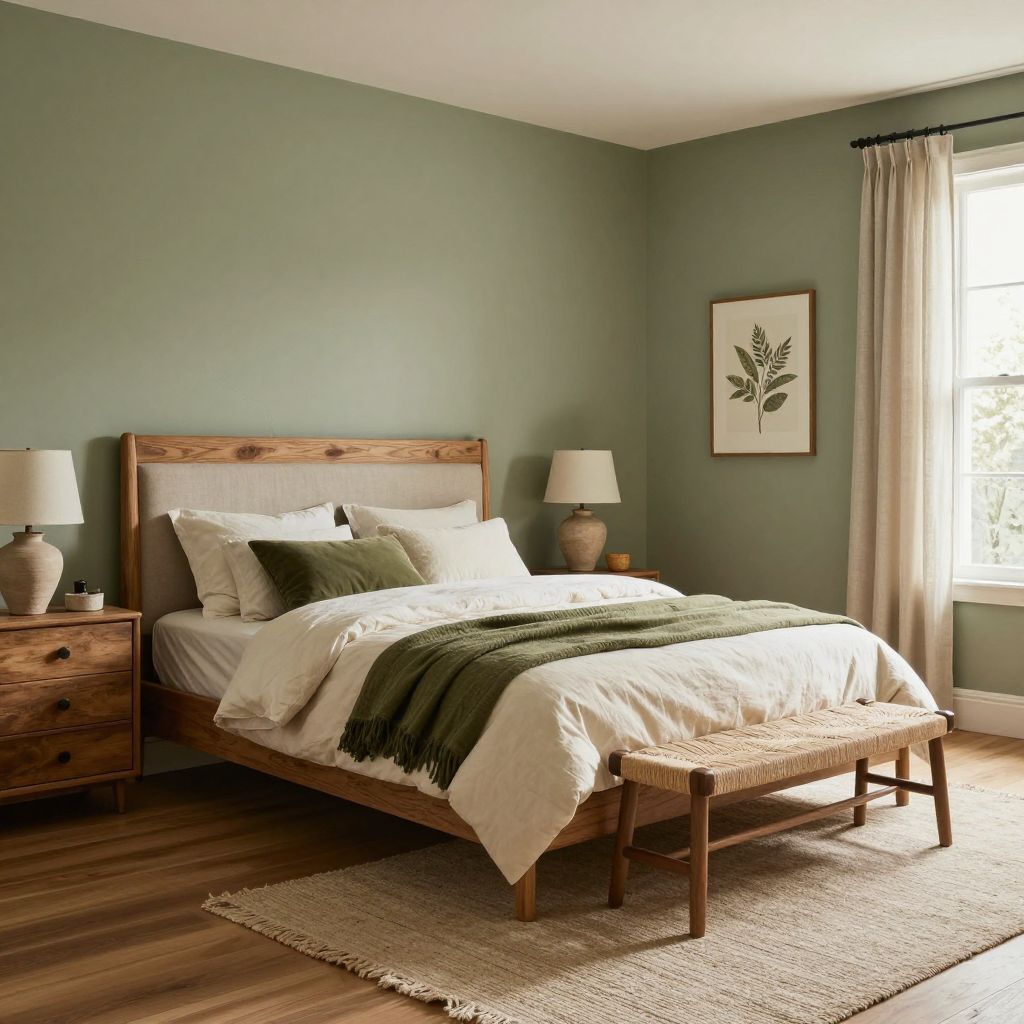 Earthy Green and Natural Materials