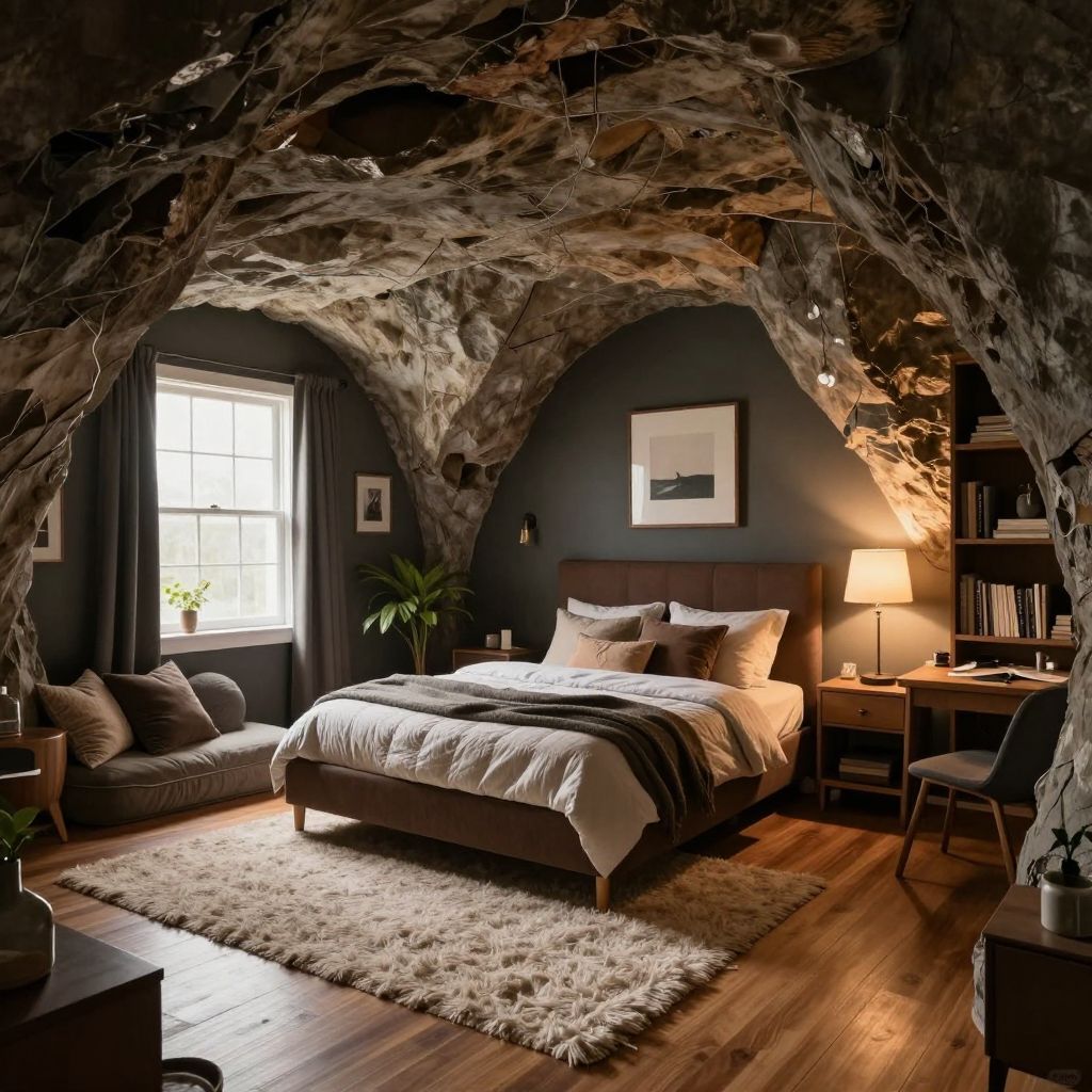 minecraft bedroom ideas cozy cave bedroom