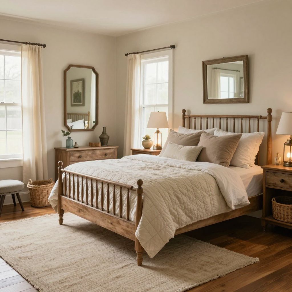 Cream Farmhouse With Vintage Charm
