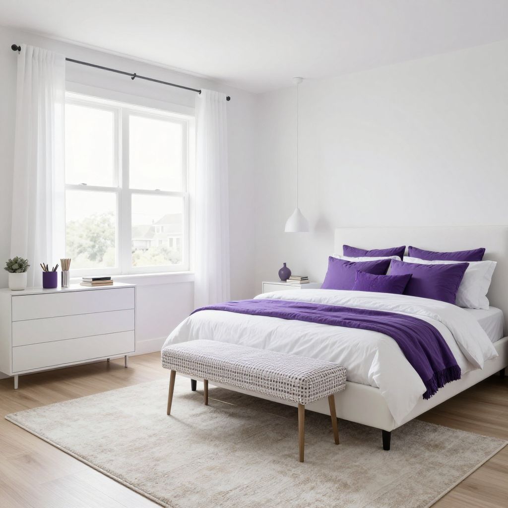 Purple and White Fresh Look