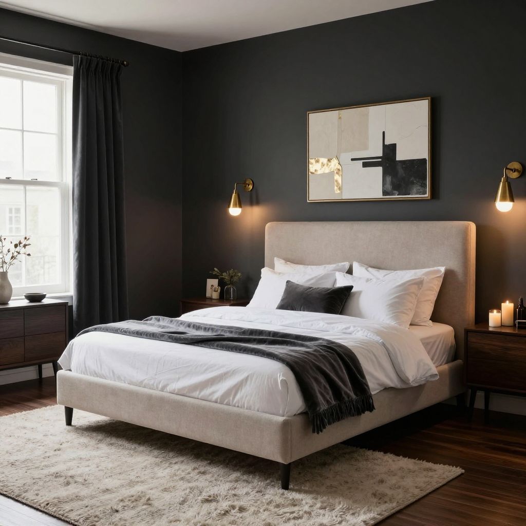 Moody Charcoal And Candlelit Layers
