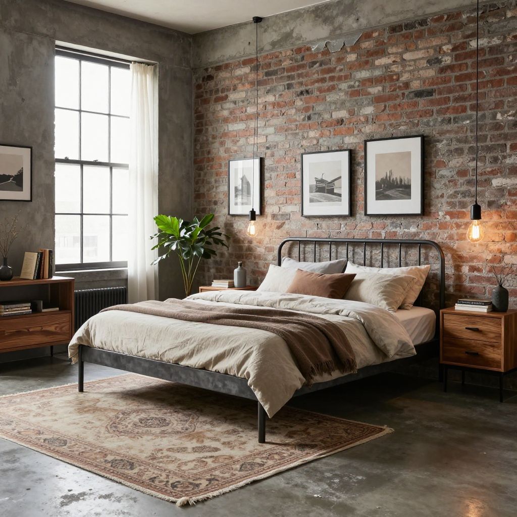Rustic bedroom ideas industrial rustic blend
