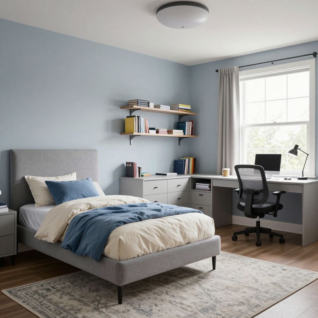 Academic study teen boy bedroom idea