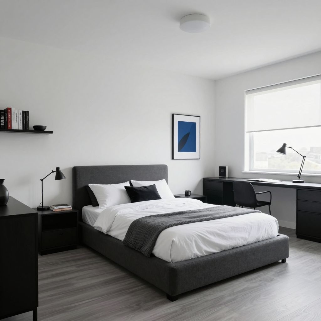 Crisp Modern Minimalist Room