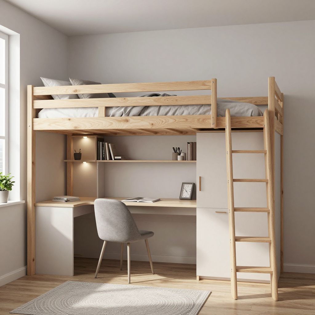 Loft Bed Study Room