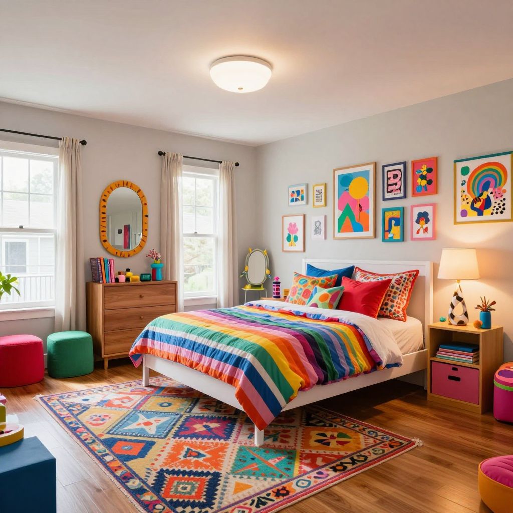 Fun Maximalist Pattern Room