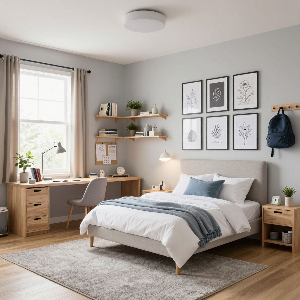 Artsy Gallery Wall Bedroom