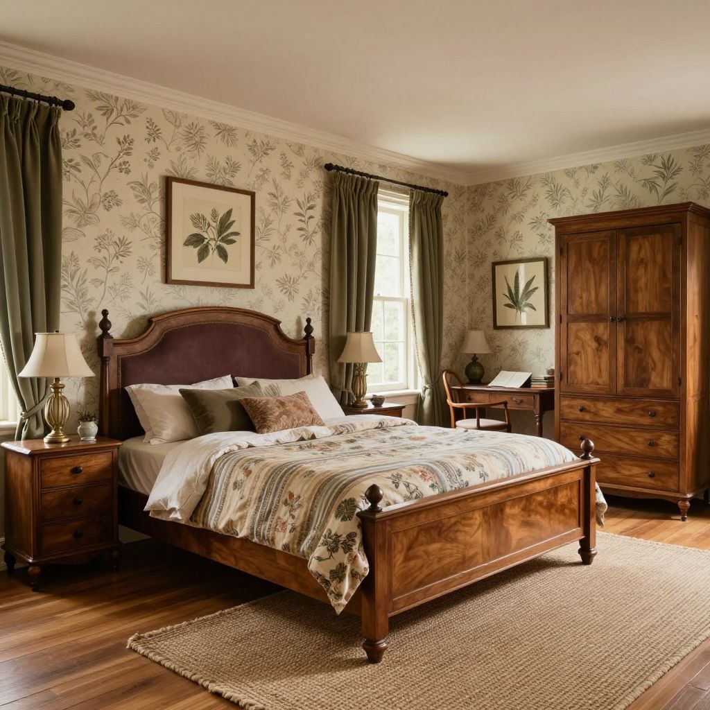 English country vintage bedroom